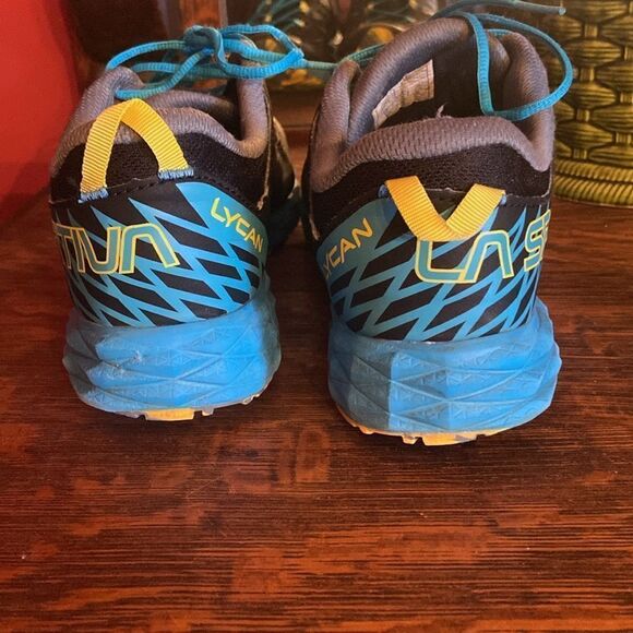 La Sportiva men’s trail shoes - size 10.5 blue, black and yellow - Picture 4 of 11